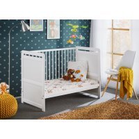 Pat bebelus, cu Saltea, TYMEK 26 WW BT+M Genarom AM Alb Mat
